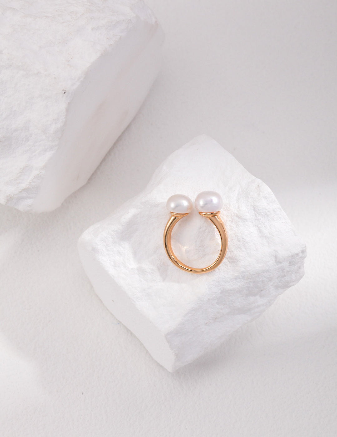 Pearl Ring Gold Plated (Gold)