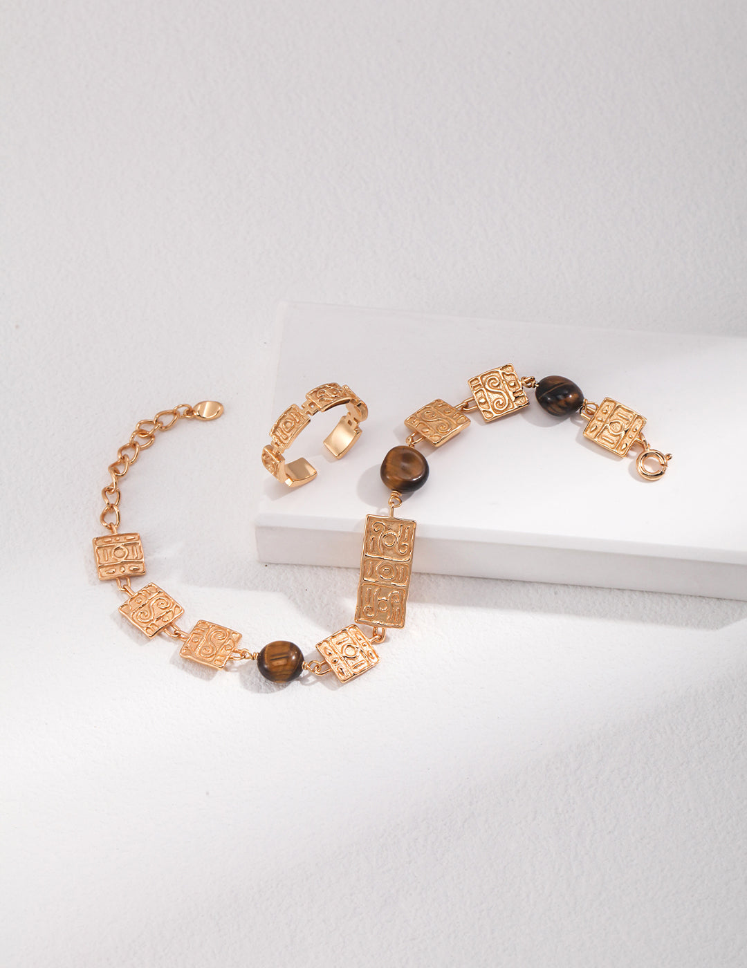 Tiger's Eye Gold Plated Bracelet *Bracelet Only*