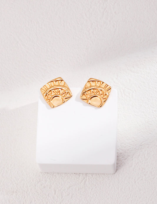 Gold Plated Silver Earrings