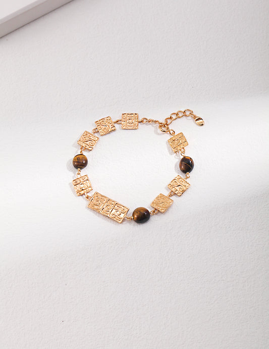 Tiger's Eye Gold Plated Bracelet *Bracelet Only*